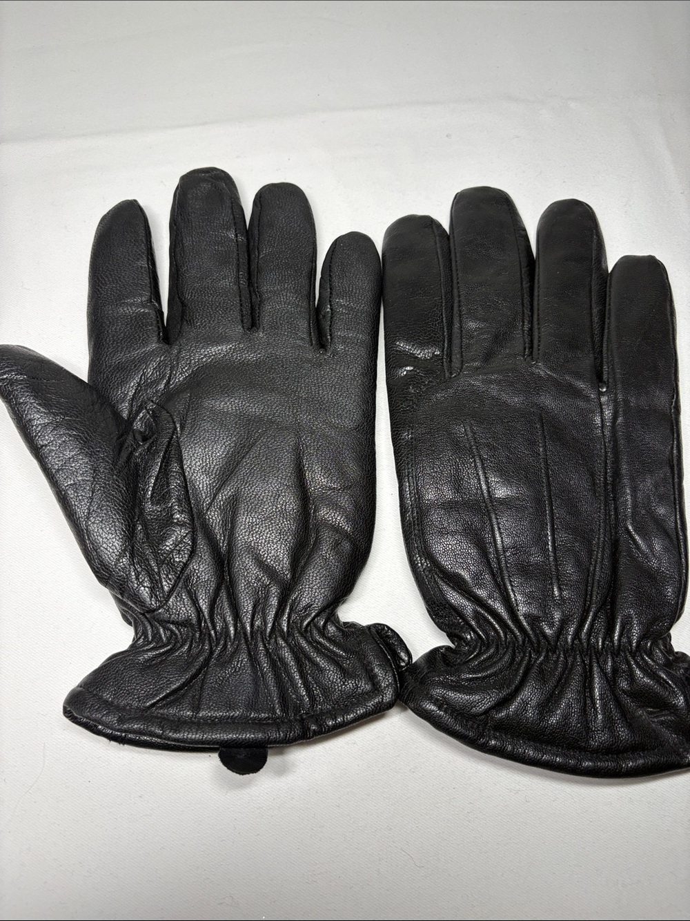 Dockers Black Leather Gloves Size L